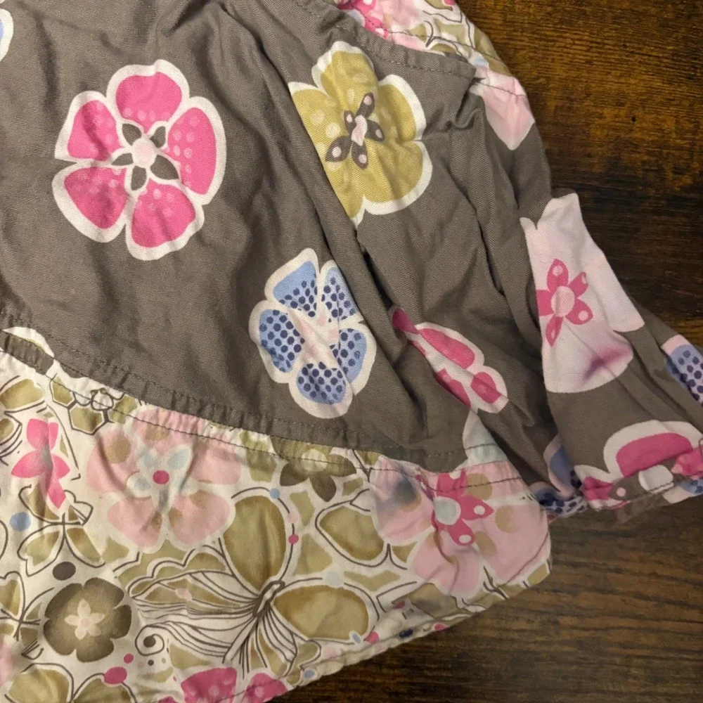Children's Place Floral Ruffle Skirt Skort, Attached‎ Shorts (Girls 3T)